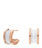 Rose Gold and Ceramic B.zero1 Earrings GOODS Harrods   