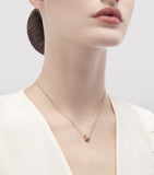 Rose Gold And Diamond B.zero1 Necklace GOODS Harrods   