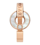 Rose Gold, Diamond and Mother-of-Pearl BVLGARI BVLGARI Ring GOODS Harrods   