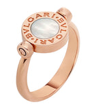 Rose Gold, Mother-of-Pearl and Carnelian BVLGARI BVLGARI Flip Ring Miscellaneous Harrods   