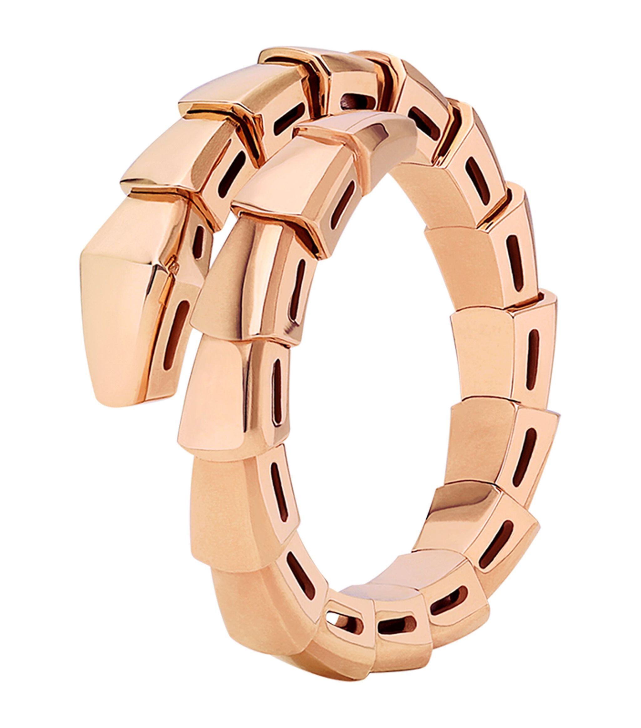 Rose Gold Serpenti Viper Ring Miscellaneous Harrods   