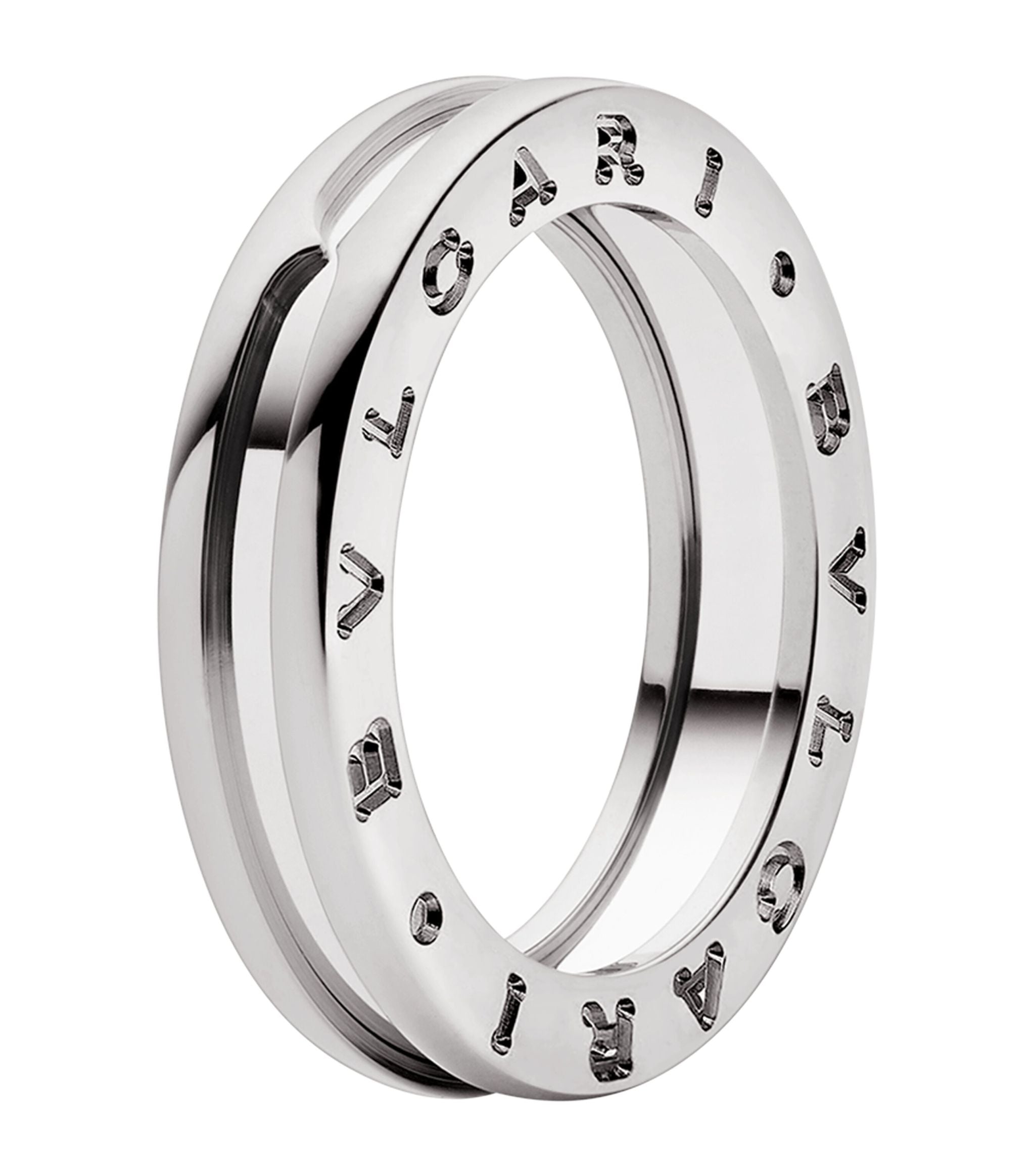 White Gold B.zero1 One-Band Ring GOODS Harrods   