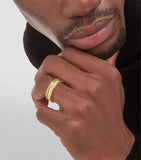 Yellow Gold and Diamond B.zero1 Rock One-Band Ring GOODS Harrods   