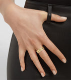 Yellow Gold and Diamond B.zero1 Rock One-Band Ring GOODS Harrods   