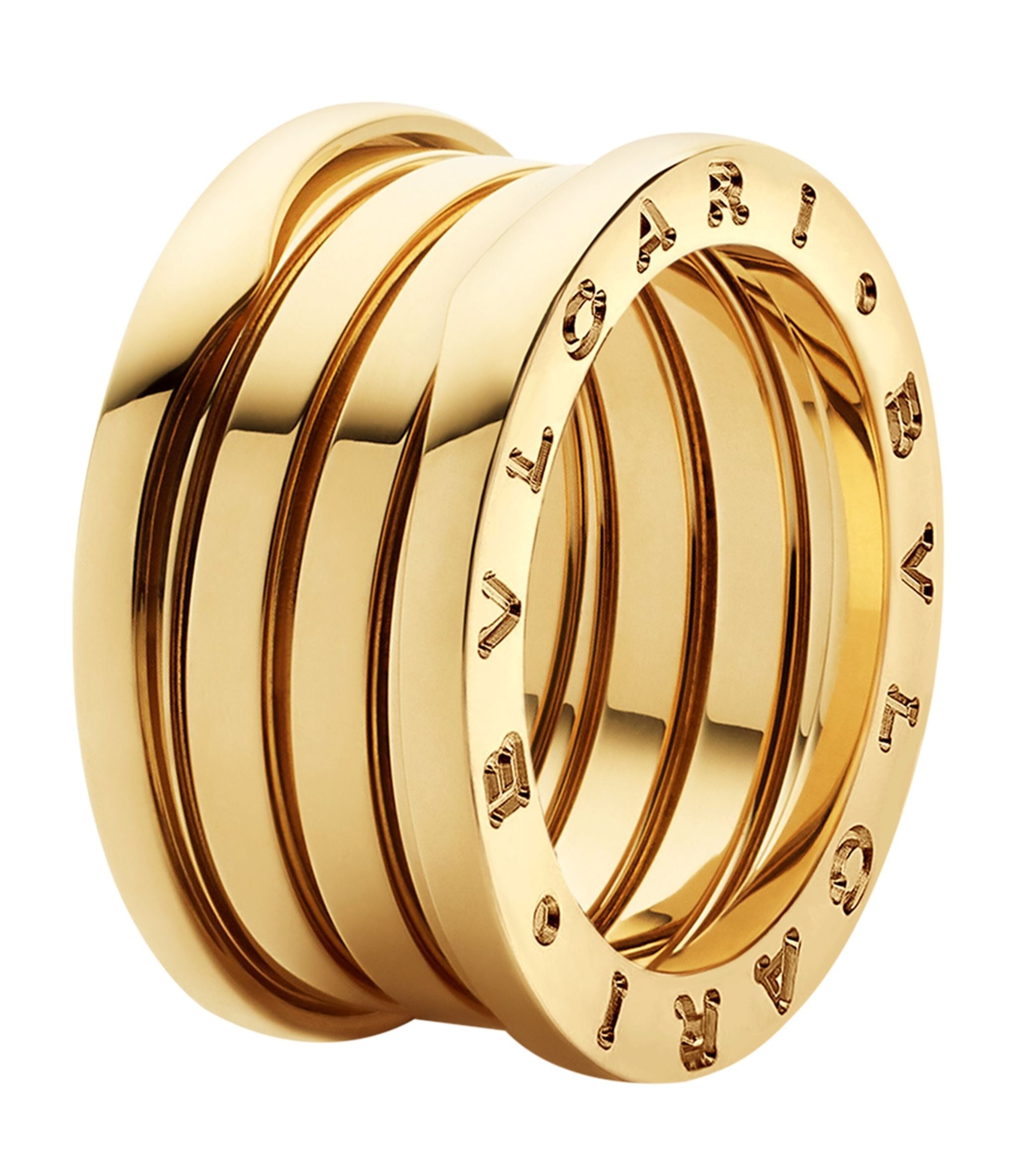 Yellow Gold B.zero1 Four-Band Ring GOODS Harrods   