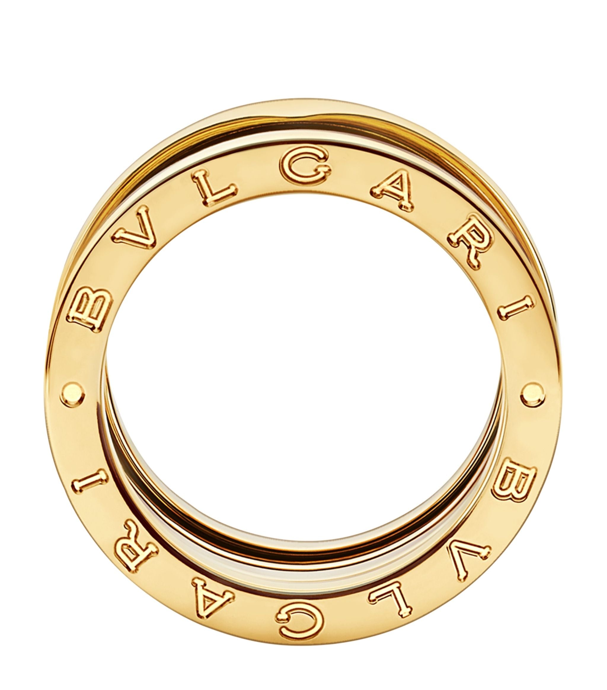 Yellow Gold B.zero1 Four-Band Ring GOODS Harrods   