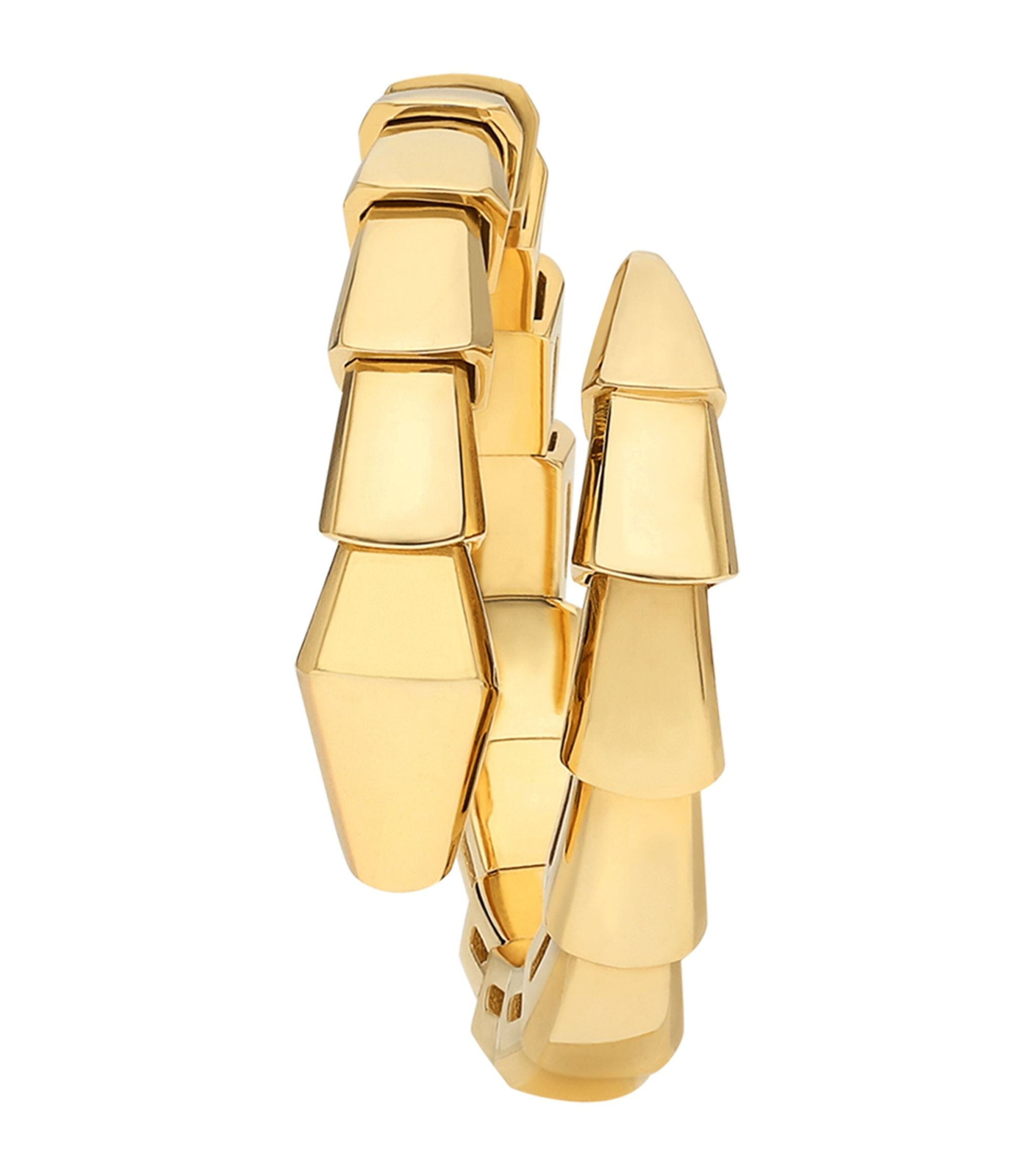 Yellow Gold Serpenti Viper Ring GOODS Harrods   