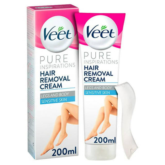 Veet Pure Hair Removal Cream Body & Legs for Sensitive Skin 200ml GOODS Sainsburys   