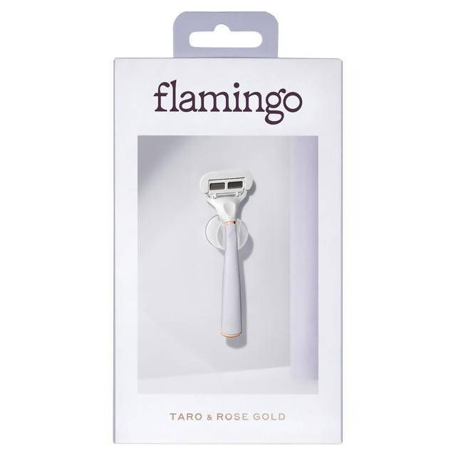 Flamingo 5 Blade Razor Taro & Rose Gold women's shaving Sainsburys   