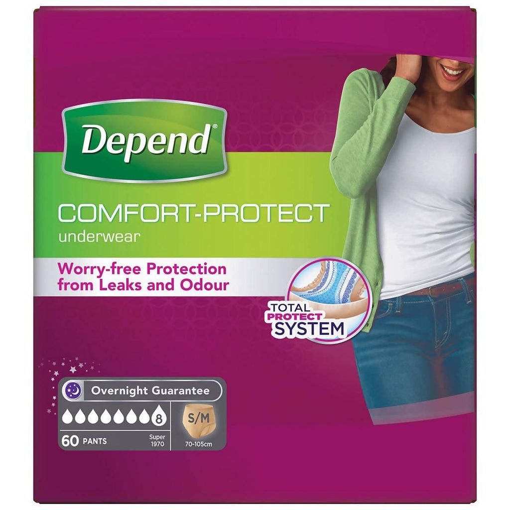 Depend Female Small/Medium, 60 Pack