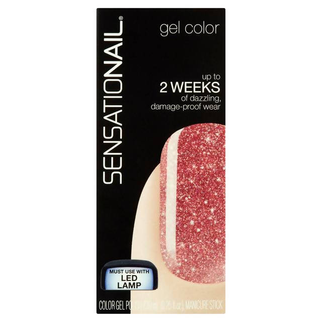 Sensationail Gel Color 71955 Rose Gold Glitter 7.39ml Beauty at home Sainsburys   