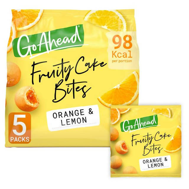 Go Ahead Fruity Cake Bites Orange & Lemon 136.4g