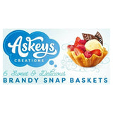 Askey's 6 Brandy Snap Baskets Ice cream cones & wafers Sainsburys   