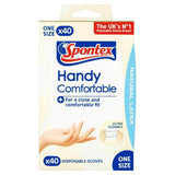 Spontex 40 Handy Latex Disposable Gloves - McGrocer