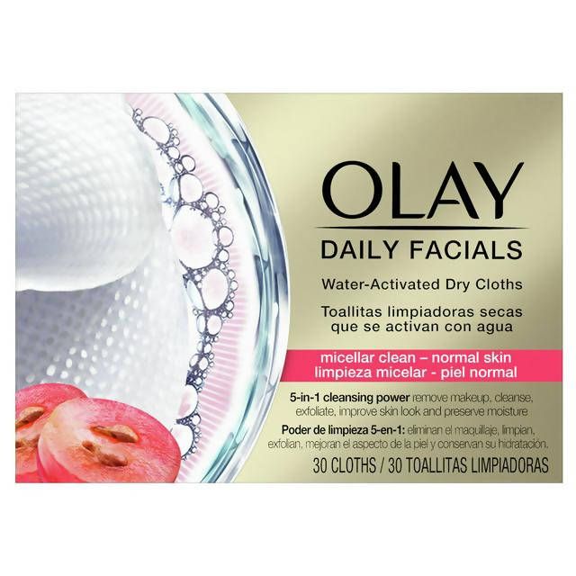 Olay Daily Facials 5-in1 Dry Cloths - Normal Skin All Sainsburys   