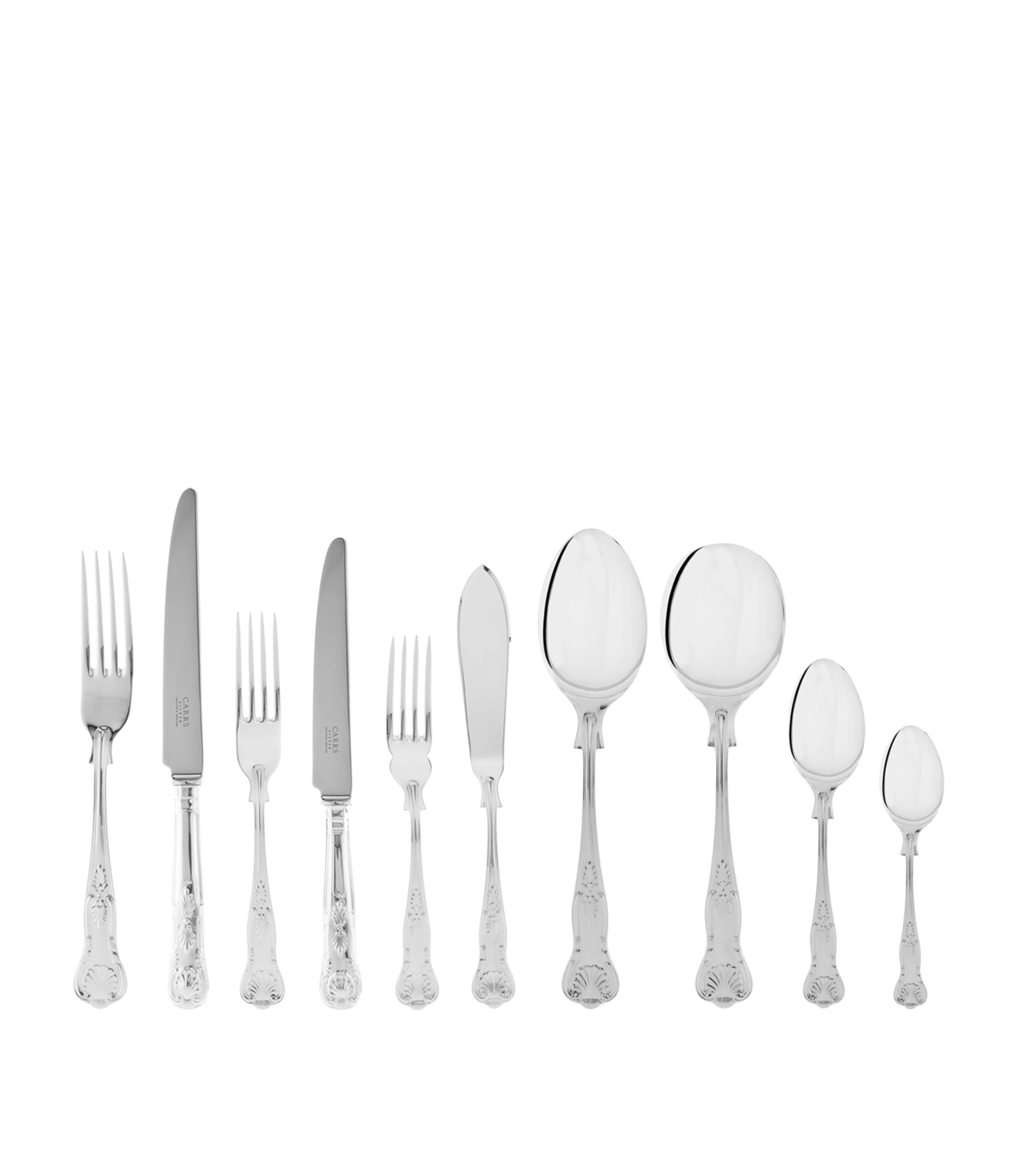 Kings Stainless Steel 124-Piece Cutlery Set GOODS Harrods   