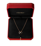 Extra Small Rose Gold and Onyx Amulette de Cartier Necklace Miscellaneous Harrods   