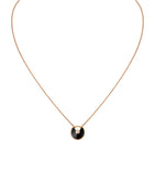 Extra Small Rose Gold and Onyx Amulette de Cartier Necklace Miscellaneous Harrods   