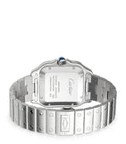 Large Steel Santos de Cartier Watch 39.8mm GOODS Harrods   