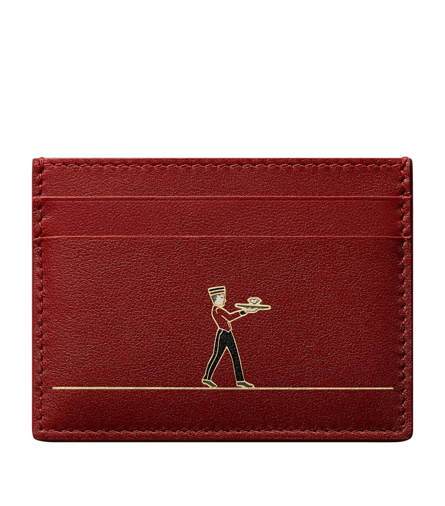 Leather Diabolo de Cartier Card Holder