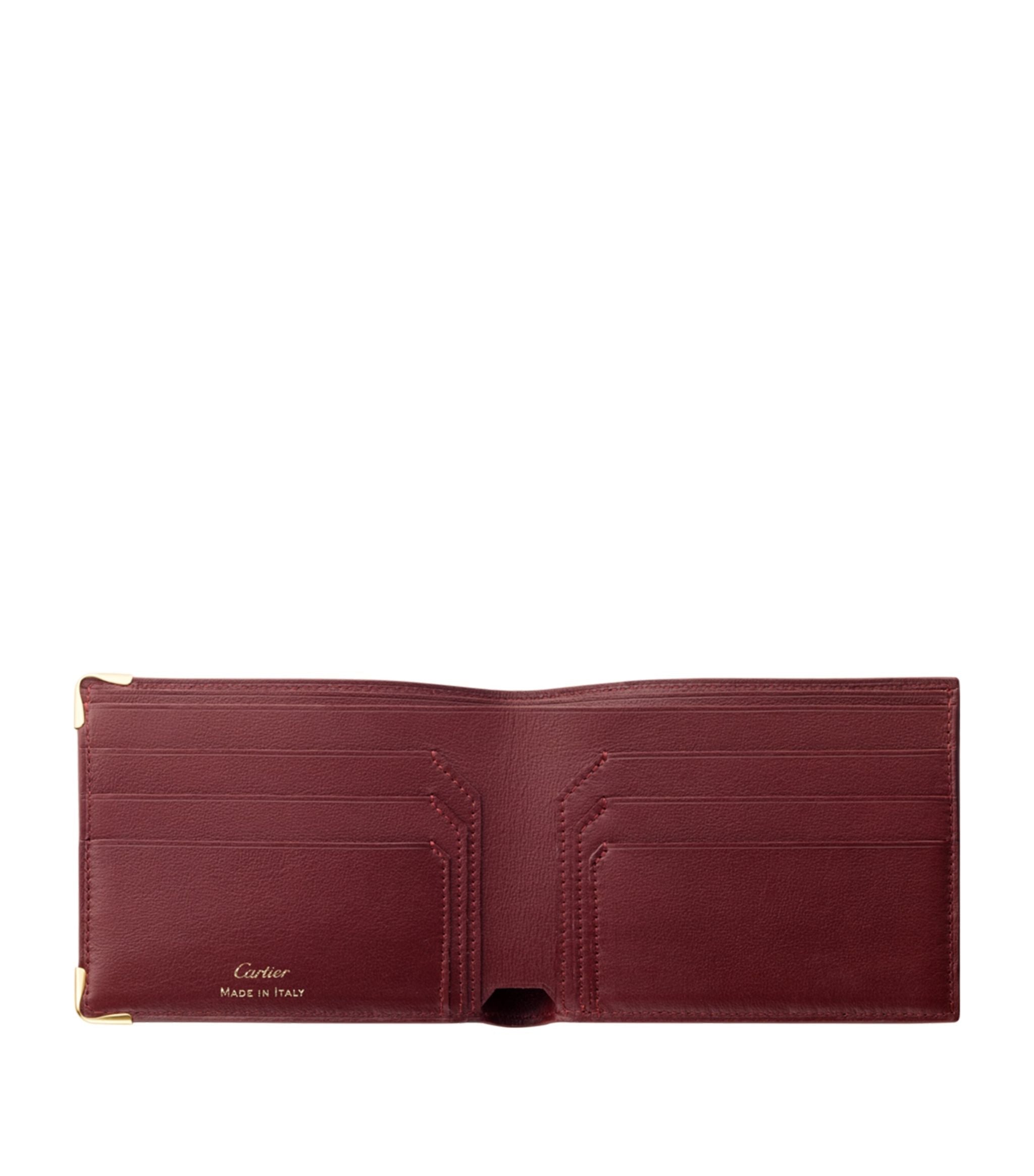 Cartier best sale leather wallet