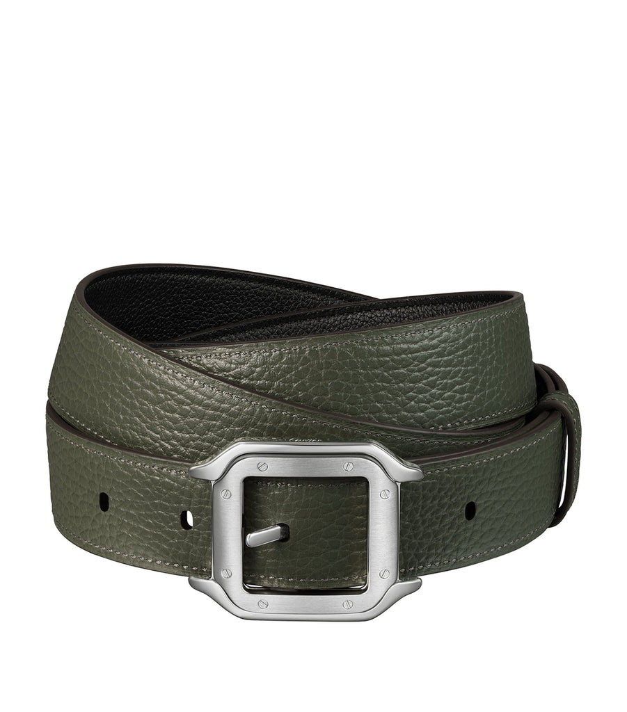 Leather Reversible Santos de Cartier Belt