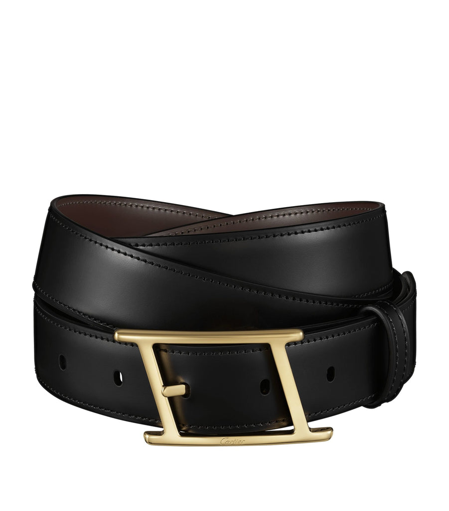 Leather Tank Asymetrique de Cartier Reversible Belt