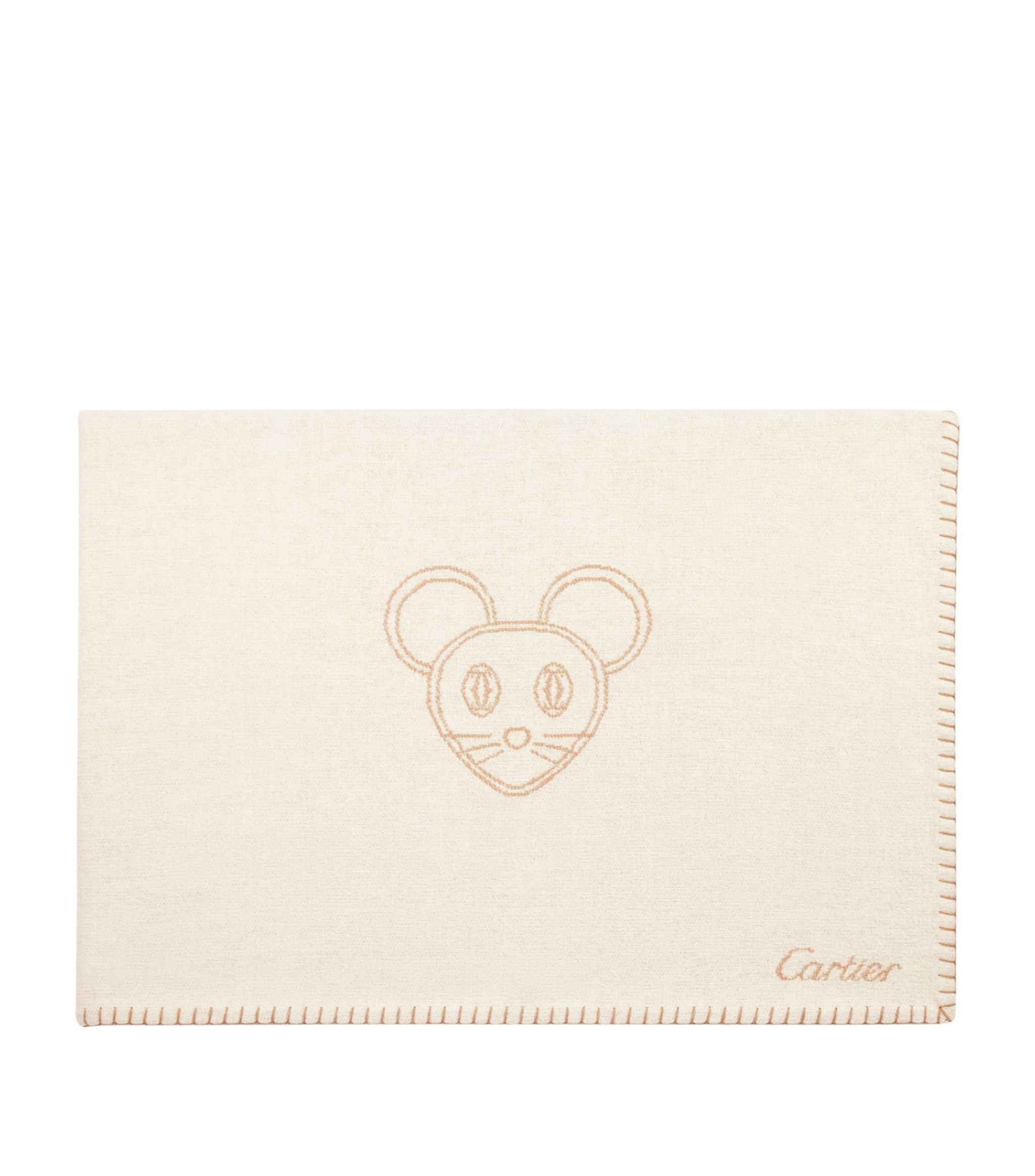 Merino Wool-Cashmere Cartier Baby Mouse Blanket GOODS Harrods   