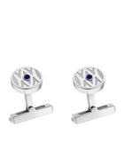 Palladium and Sterling Silver Double C de Cartier Cufflinks GOODS Harrods   