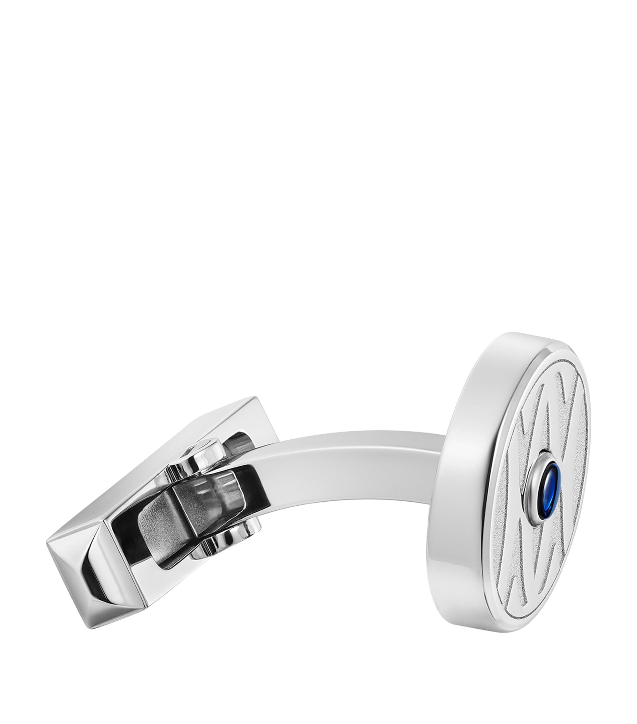 Palladium and Sterling Silver Double C de Cartier Cufflinks GOODS Harrods   