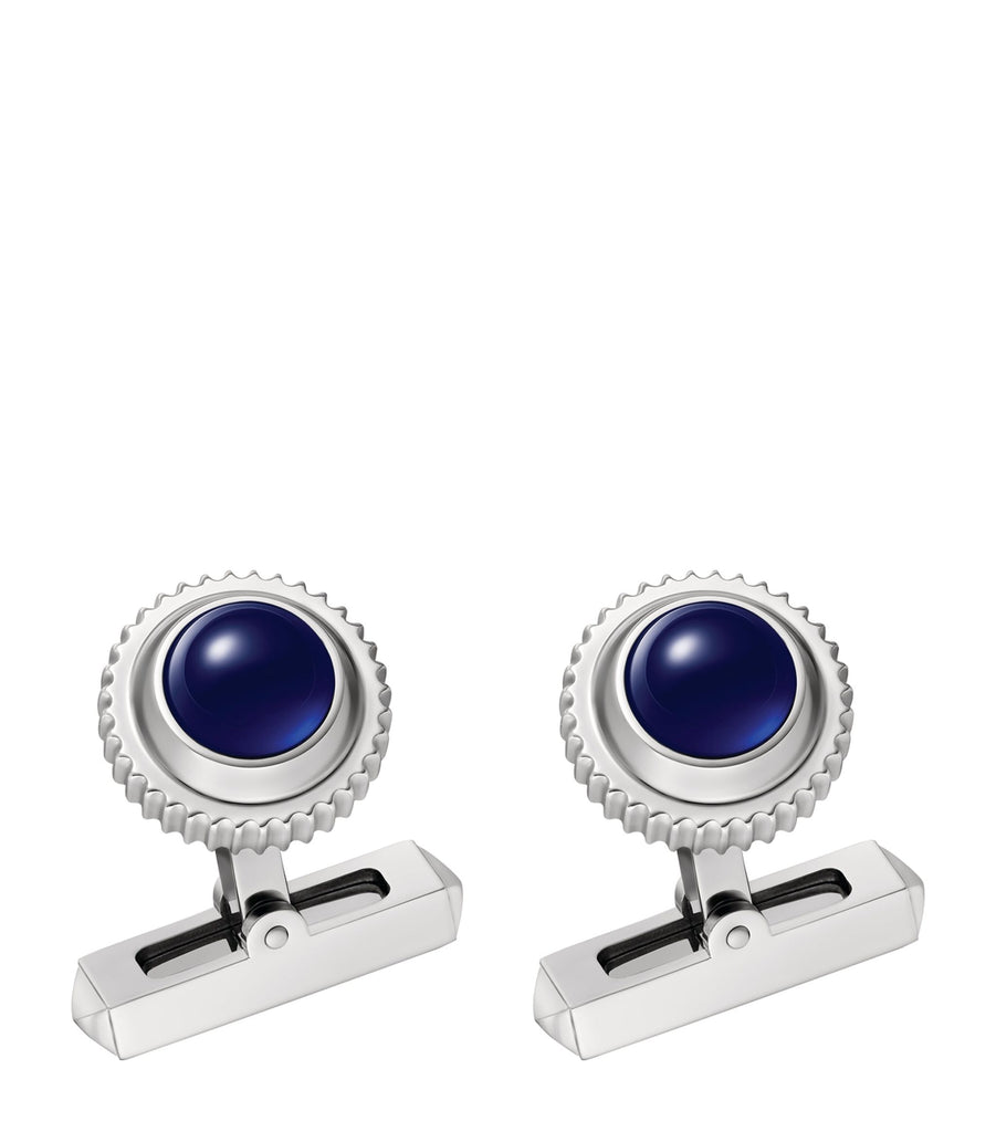 Palladium-Plated Pasha de Cartier Cufflinks