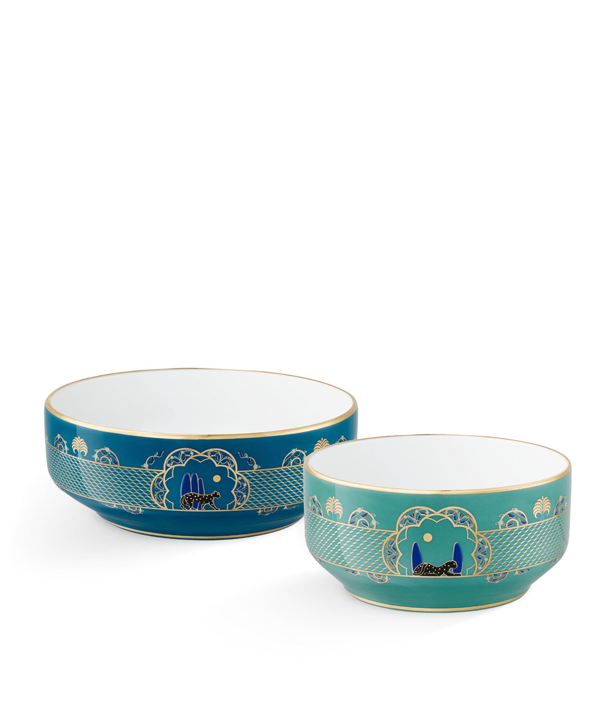 Porcelain Panthère de Cartier Bowls (Set of 2) GOODS Harrods   