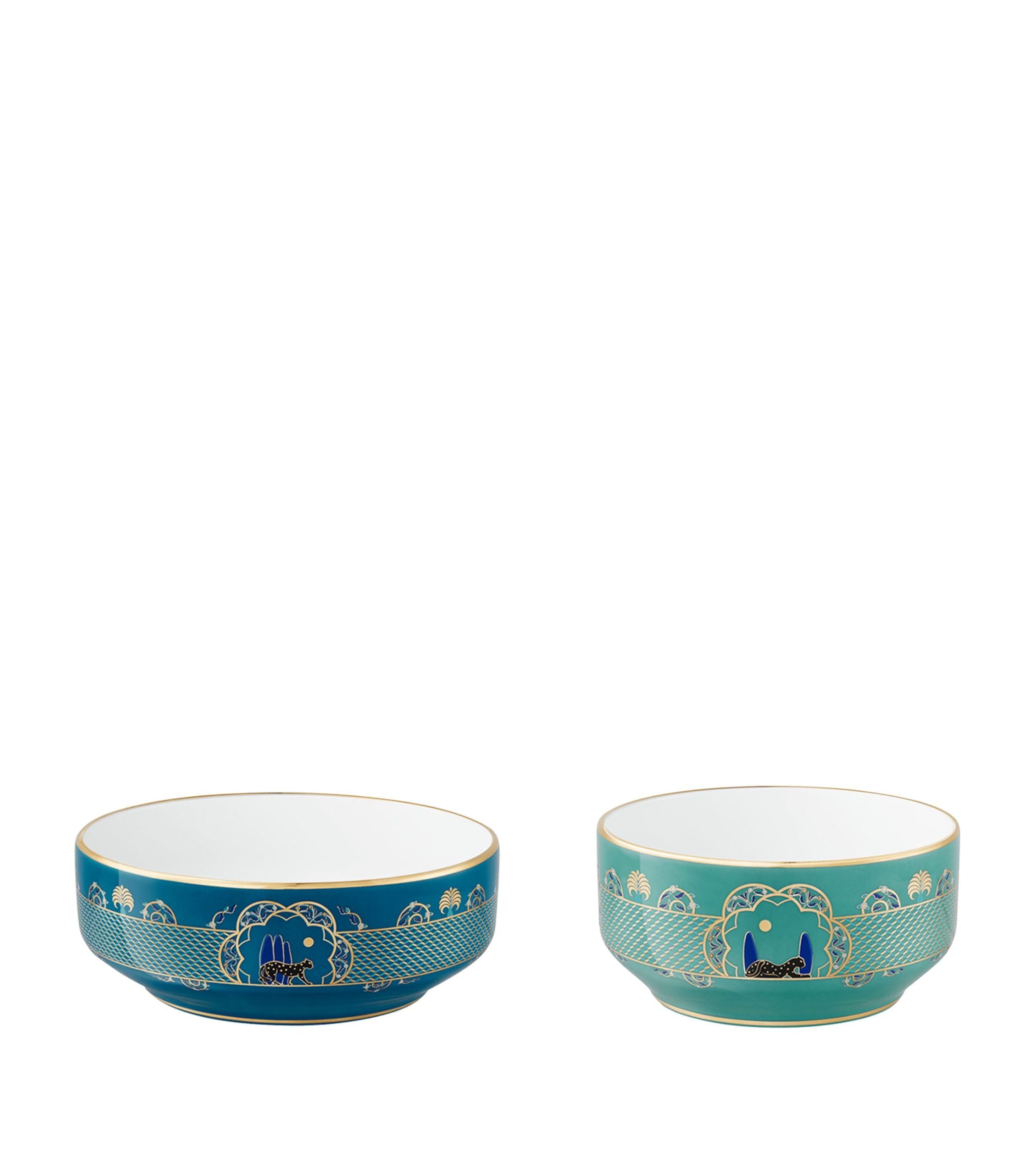 Porcelain Panthère de Cartier Bowls (Set of 2) GOODS Harrods   