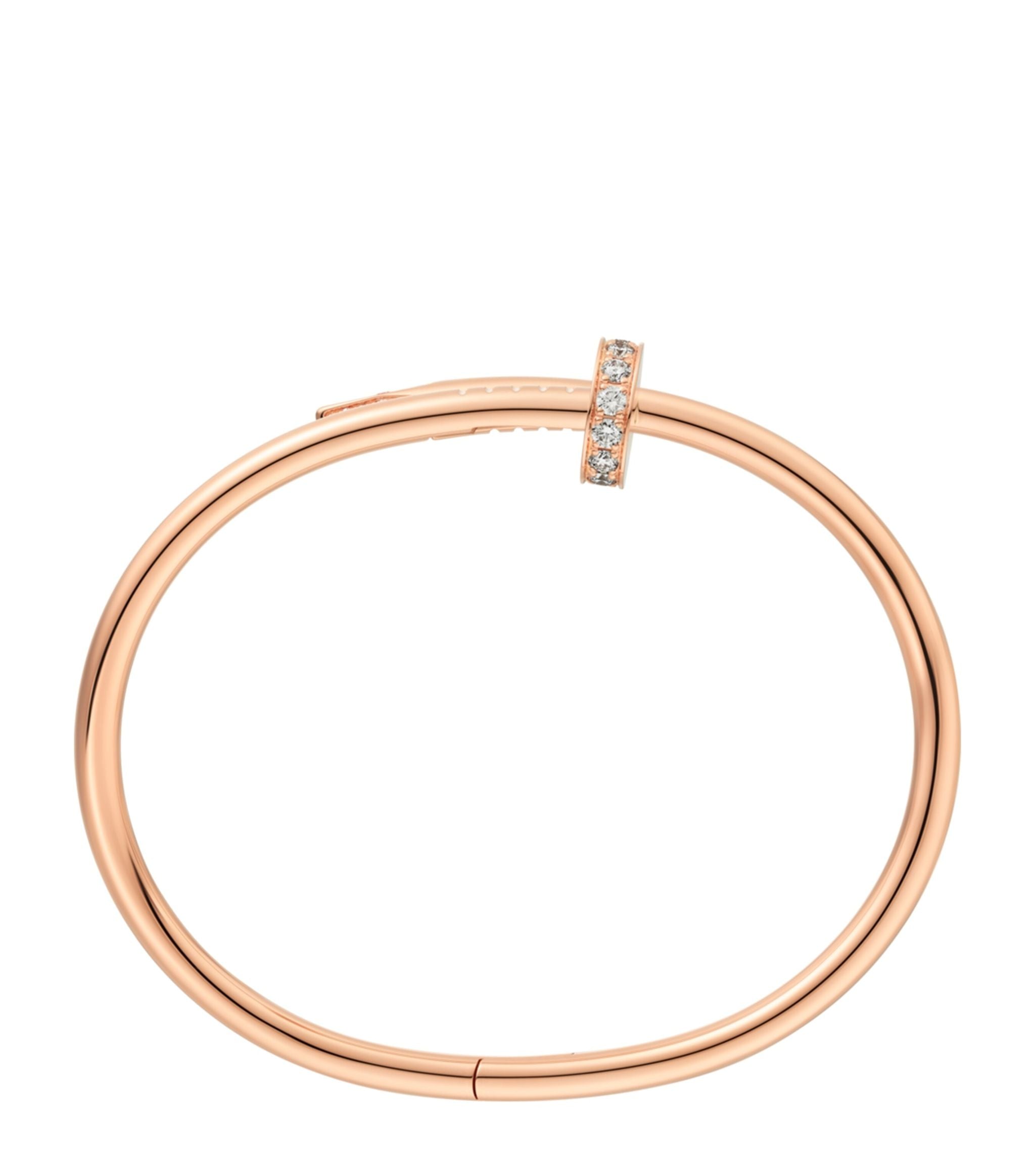 Rose Gold and Diamond Juste un Clou Bracelet GOODS Harrods   