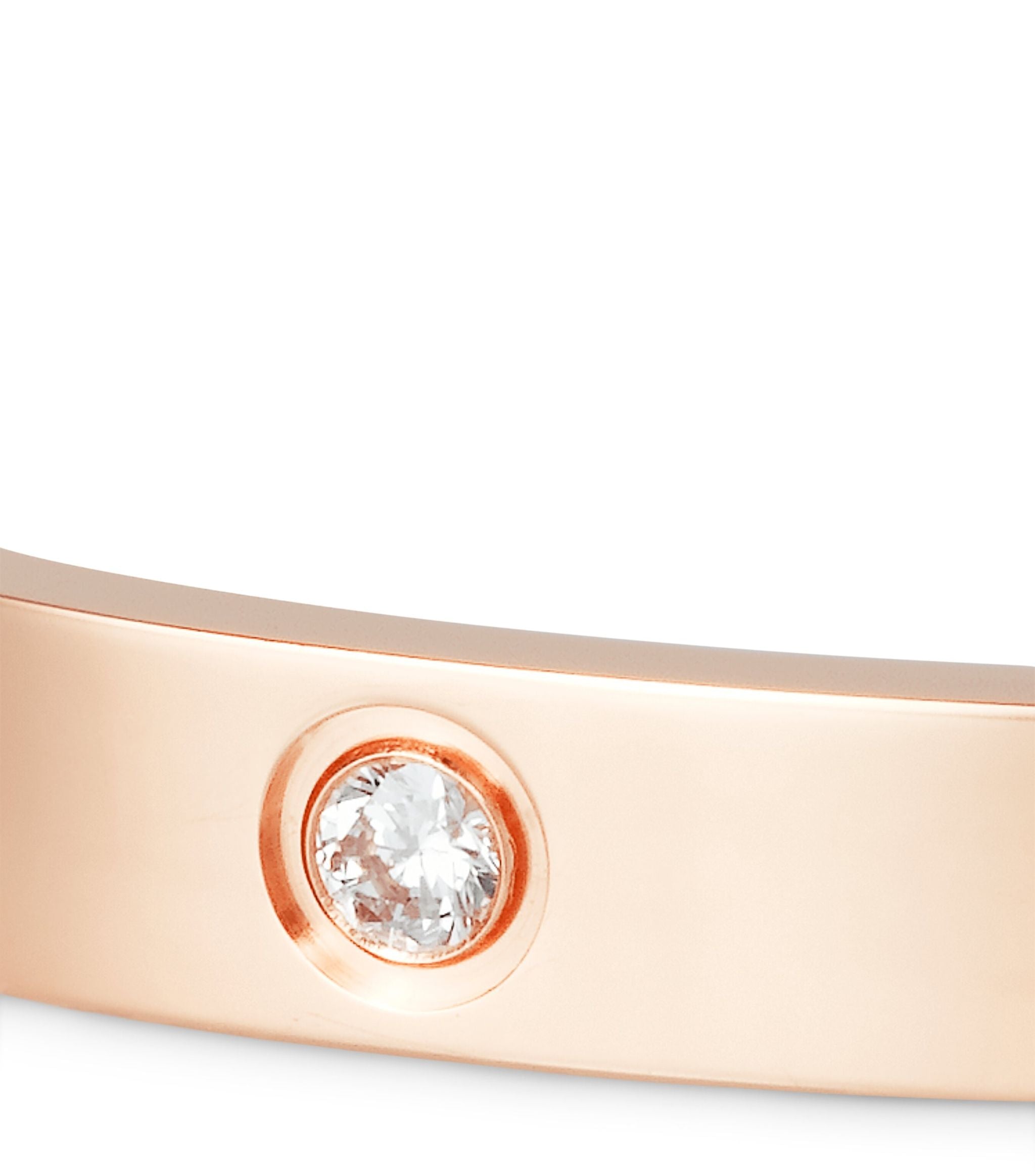 Rose Gold and Diamond LOVE Bracelet Miscellaneous Harrods   