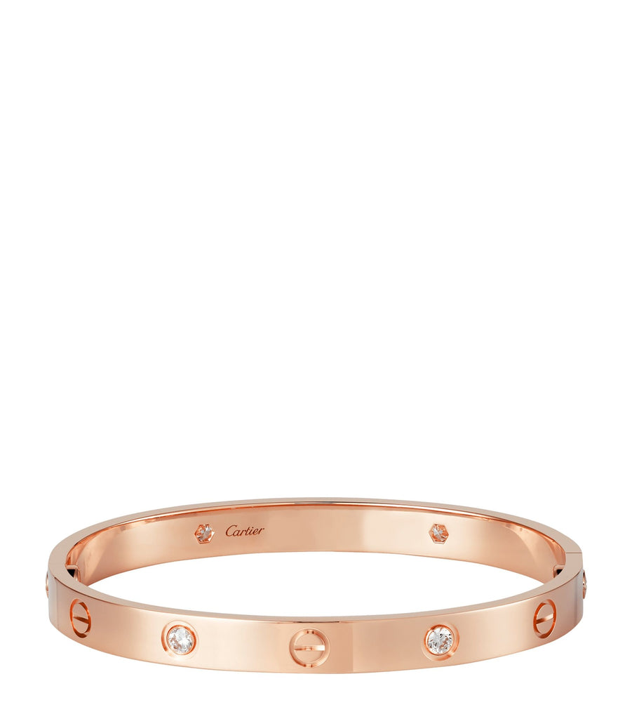 Rose Gold and Diamond LOVE Bracelet