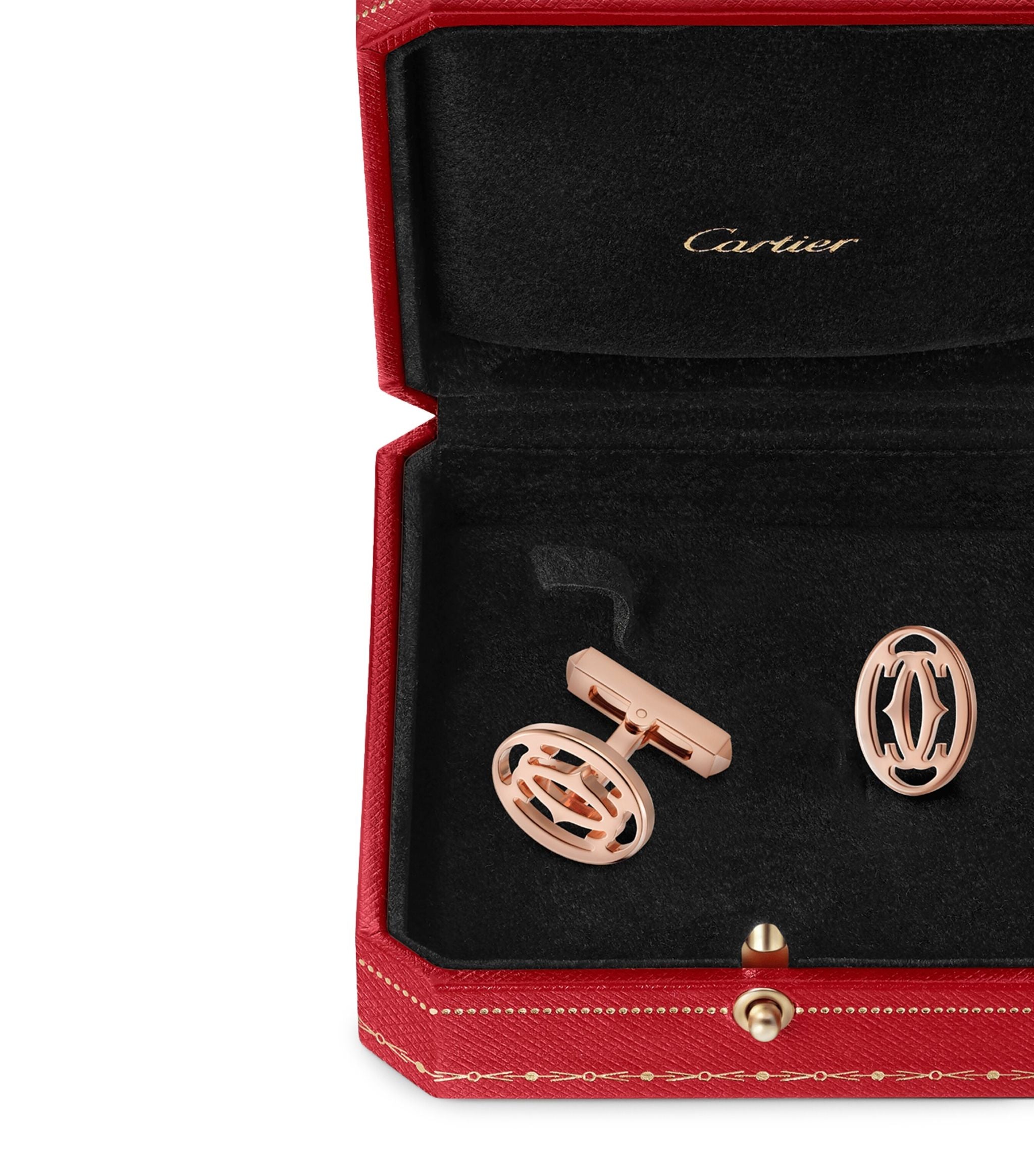 Rose Gold Double C de Cartier Cufflinks Miscellaneous Harrods   