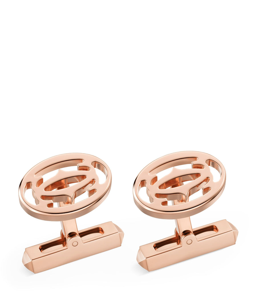 Rose Gold Double C de Cartier Cufflinks