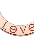 Rose Gold LOVE Necklace GOODS Harrods   