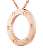 Rose Gold LOVE Necklace GOODS Harrods   