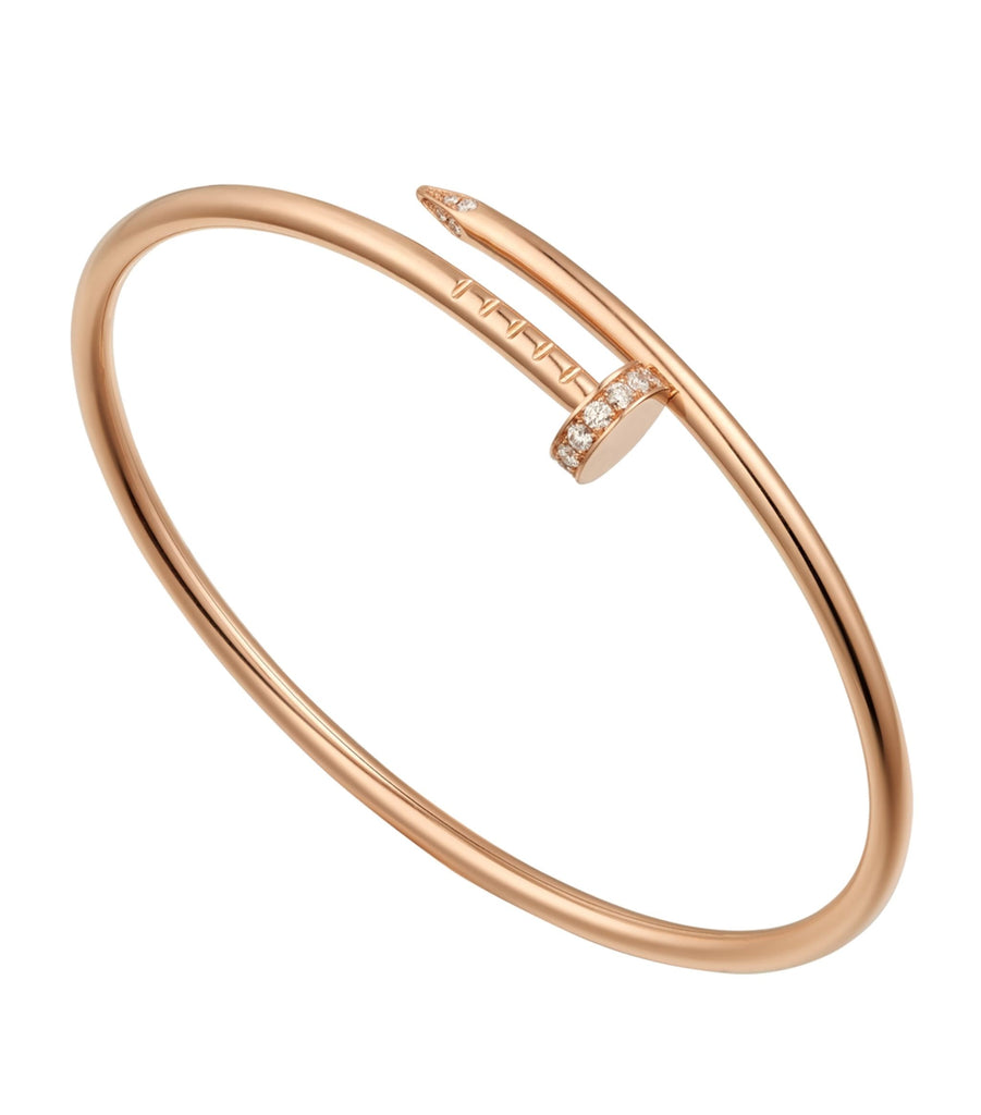 Small Rose Gold and Diamond Juste un Clou Bracelet