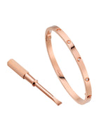 Small Rose Gold and Diamond LOVE Bracelet GOODS Harrods   