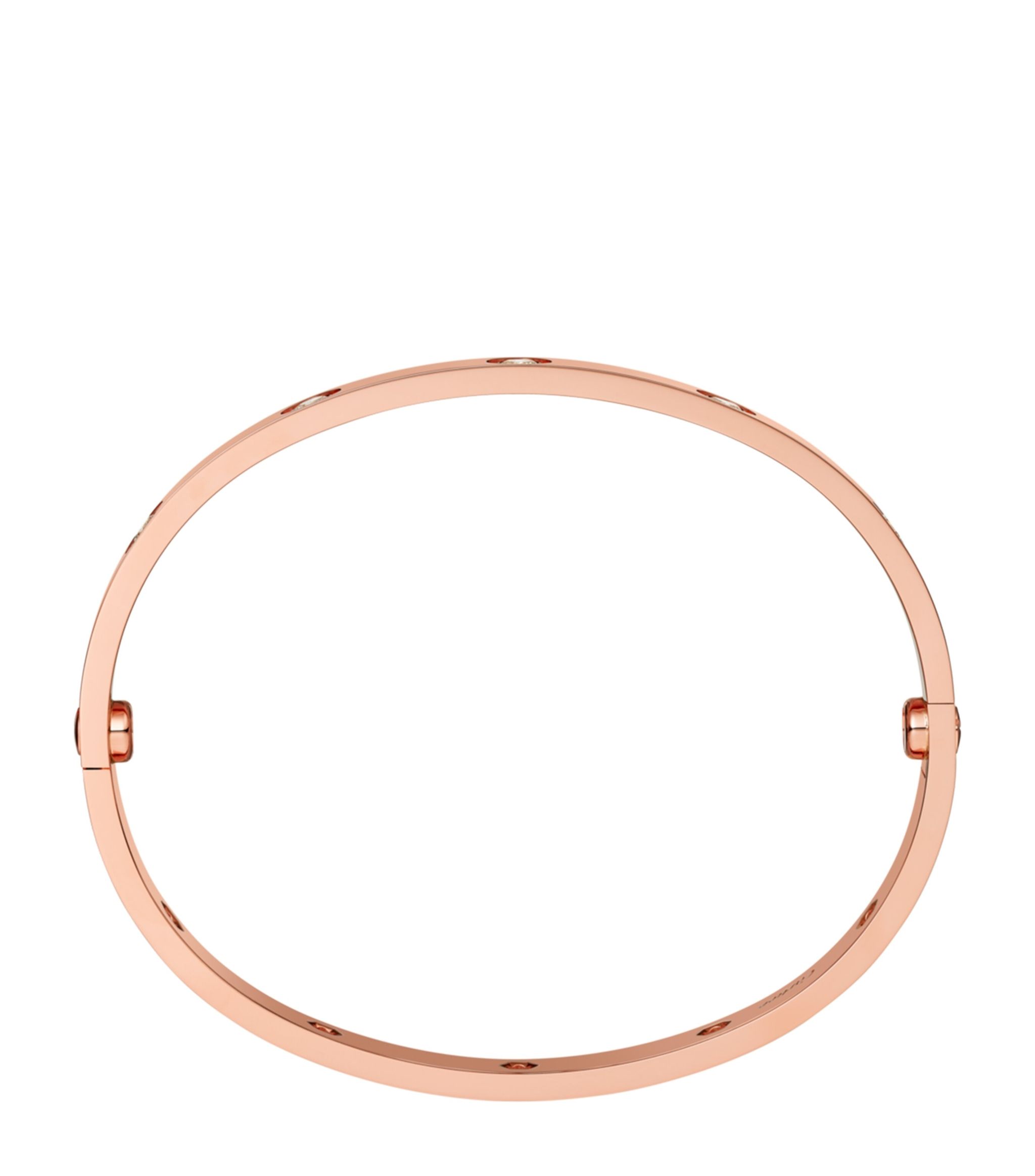 Small Rose Gold and Diamond LOVE Bracelet GOODS Harrods   