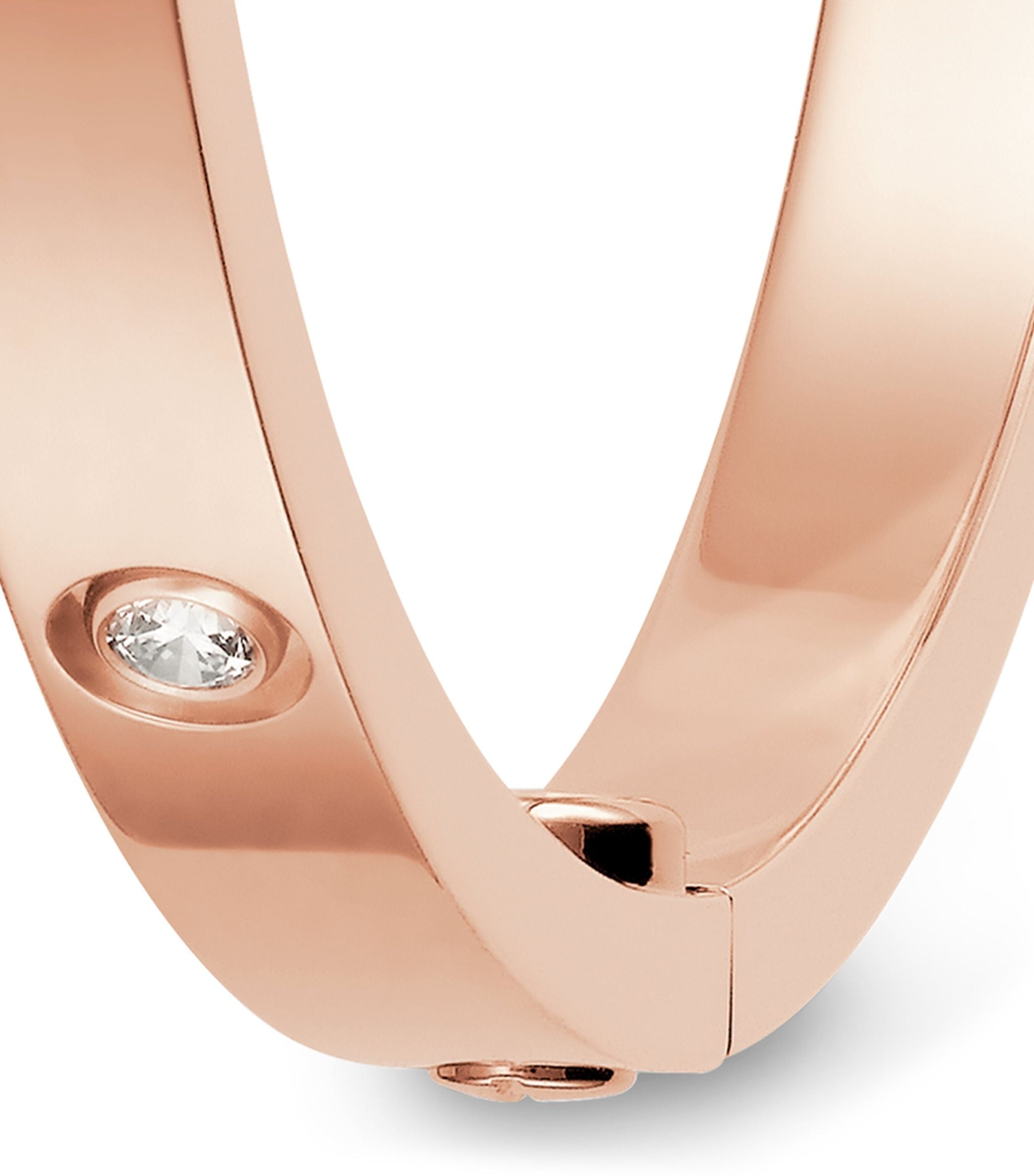 Small Rose Gold and Diamond LOVE Bracelet GOODS Harrods   