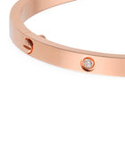 Small Rose Gold and Diamond LOVE Bracelet GOODS Harrods   