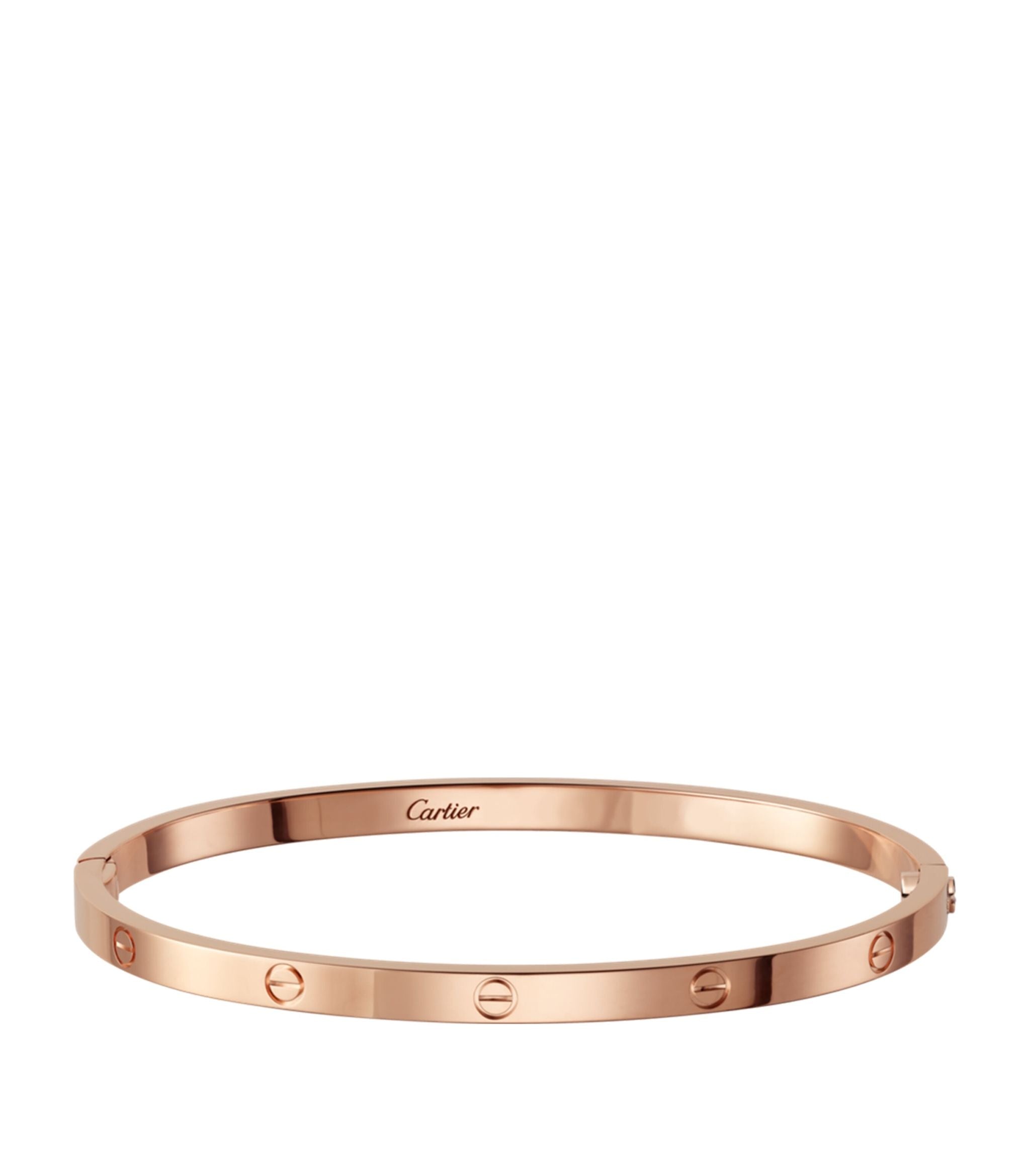 Small Rose Gold LOVE Bracelet GOODS Harrods   