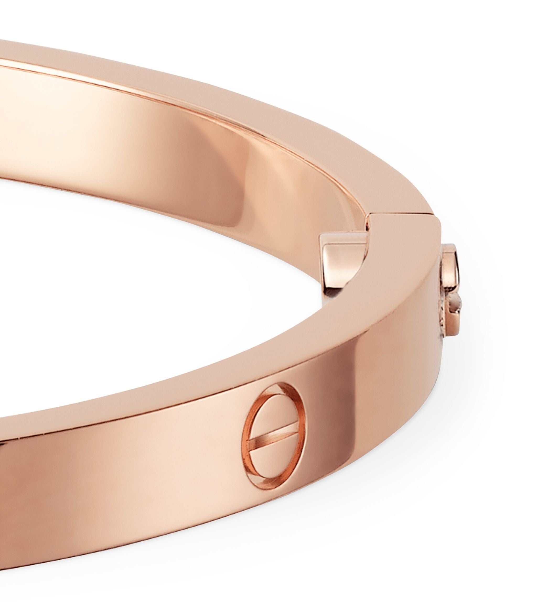 Small Rose Gold LOVE Bracelet GOODS Harrods   