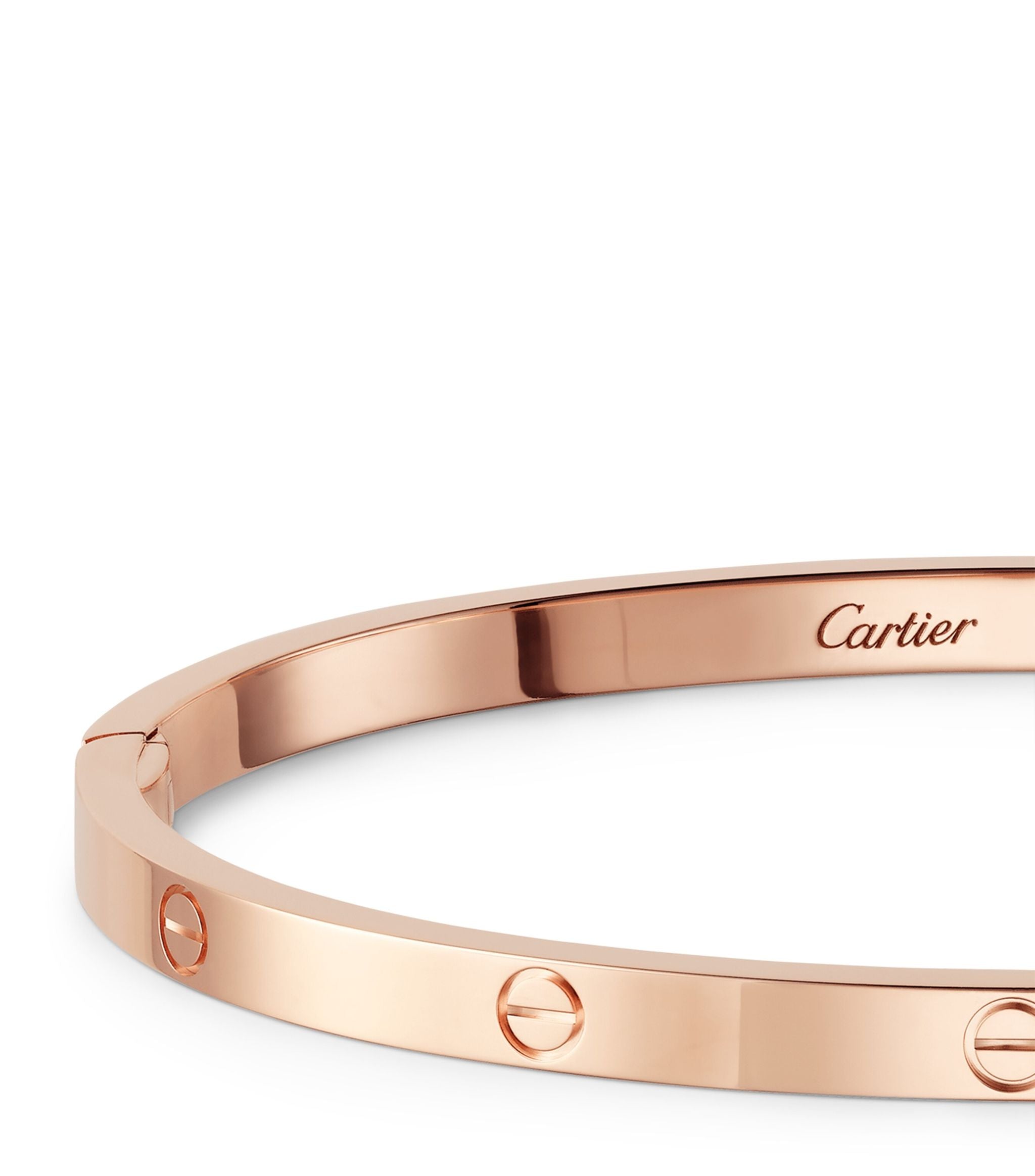 Small Rose Gold LOVE Bracelet GOODS Harrods   