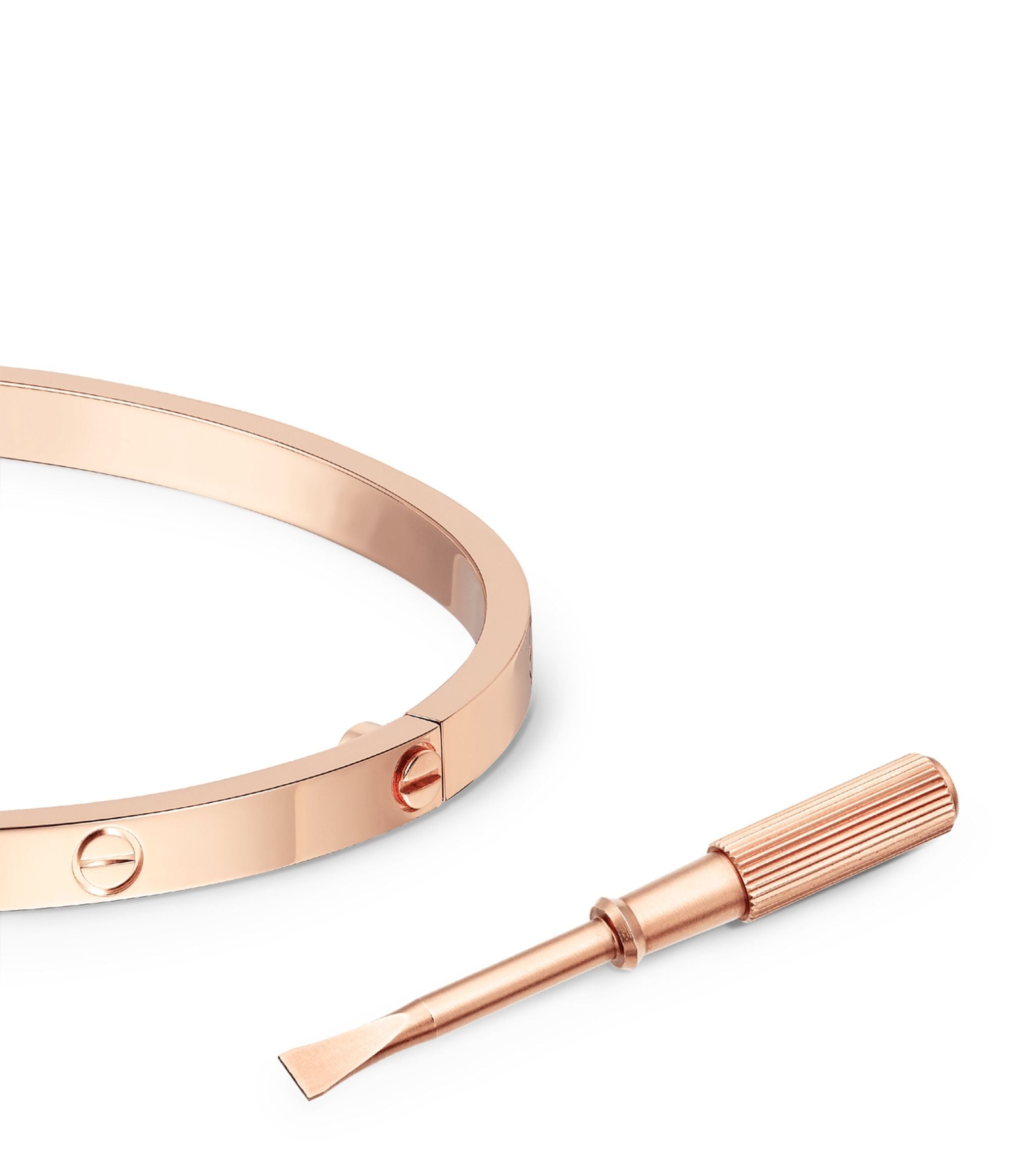 Small Rose Gold LOVE Bracelet GOODS Harrods   