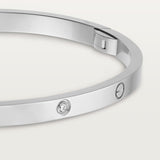 Small White Gold and Diamond LOVE Bracelet GOODS Harrods   